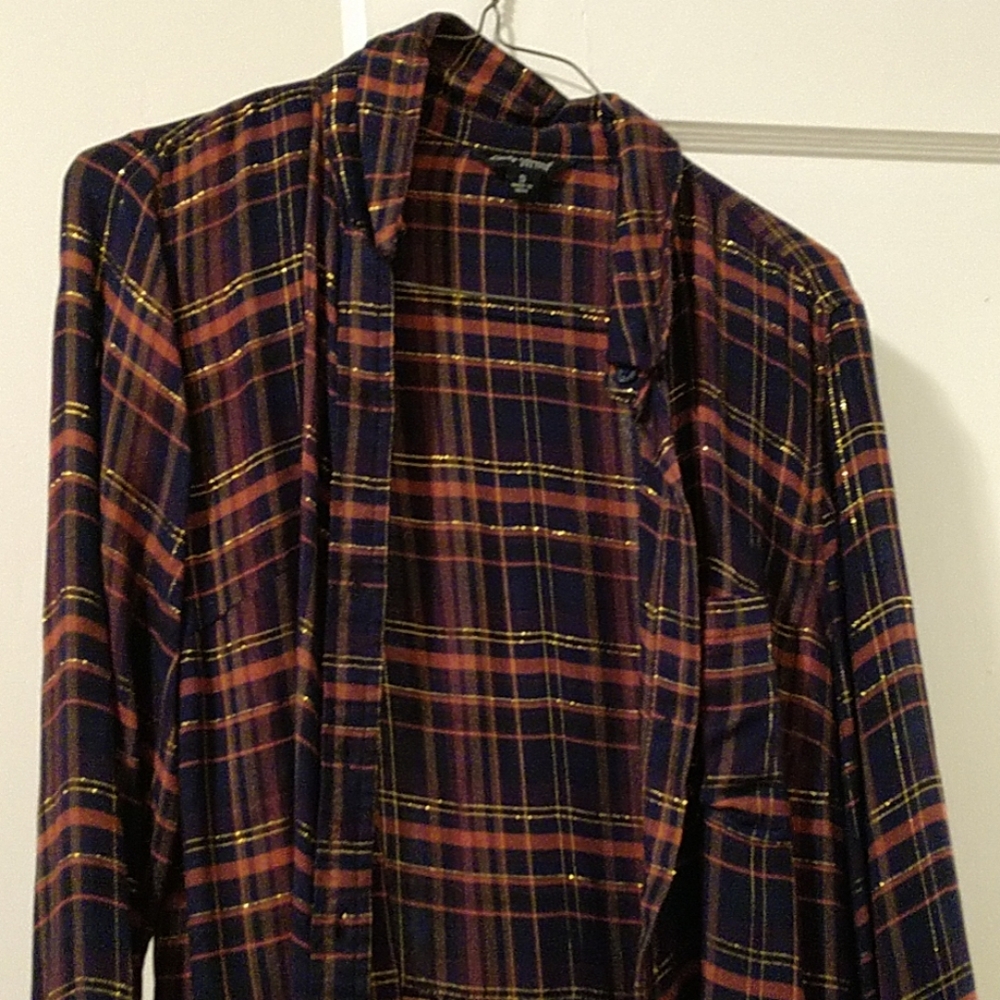Lucky Brand dressy plaid button up.